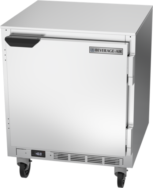 Beverage Air UCF27HC Undercounter Freezer 27 inch 5.24 cu ft Capacity Solid Door Stainless Steel Construction