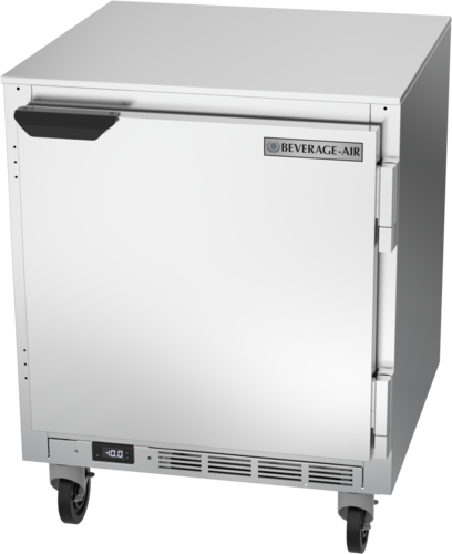 Beverage Air UCF27HC Undercounter Freezer 27 inch 5.24 cu ft Capacity Solid Door Stainless Steel Construction