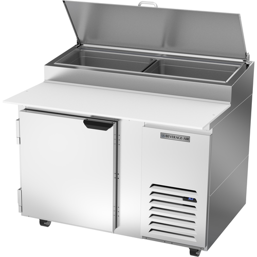 Beverage Air DP46HC Pizza Top Refrigerated Counter 46 inch One Section 12 cu ft Stainless Steel Design