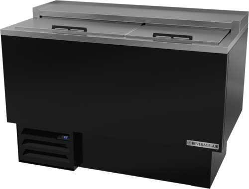 Beverage Air GF48HC-B Glass Froster Underbar Model 48W 9.65 cu ft Stainless Steel Top Self Contained Refrigeration