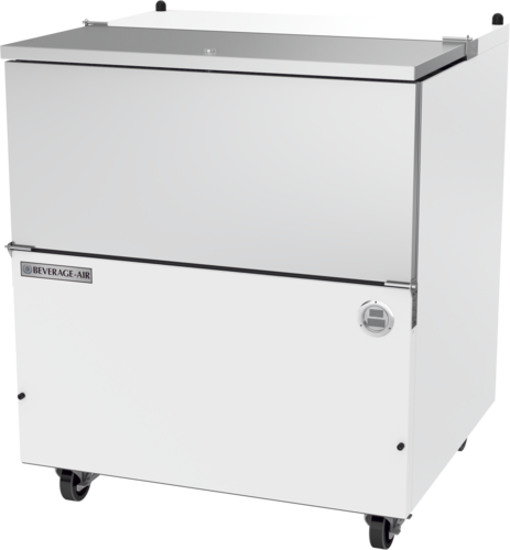 Beverage Air SM34HC-W School Milk Cooler Cold Wall 34 Inch Wide 12.73 Cu Ft Single Access White Exterior