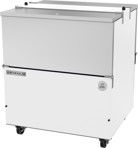Beverage Air ST34HC-W School Milk Cooler Cold Wall 34W x 31D x 41H 12.37 cu ft Dual Access Stainless Steel