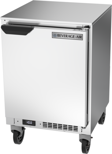 Beverage Air UCF20HC Undercounter Freezer 20 inch 2.27 cu ft Stainless Steel One Door Shallow Depth