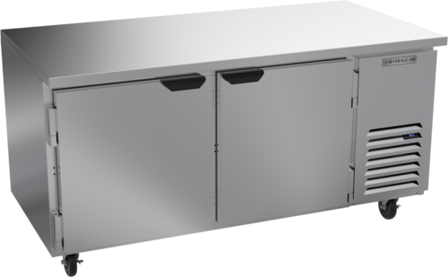 Beverage Air UCR67AHC Undercounter Side-Mount Refrigerator 67 inch Two Section 18.97 cu ft Stainless Steel