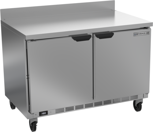 Beverage Air WTF48AHC Worktop Freezer Two Section 48 Inch 11 Cu Ft Solid Doors Stainless Steel