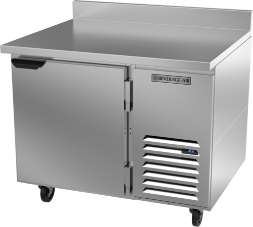 Beverage Air WTR41AHC Worktop Refrigerator One Section 41 Inch 794 Cu Ft Solid Door Stainless Steel