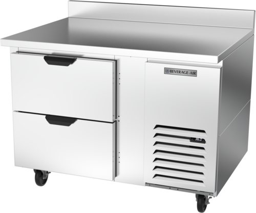 Beverage Air WTRD46AHC-2 Worktop Refrigerator One Section 46 Inch Stainless Steel 10.8 Cu Ft Made in USA