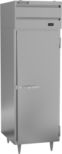 Beverage Air PR1HC-1AS P-Series Refrigerator Reach-In One-Section 21 cu ft Solid Door LED Lighting Made in USA