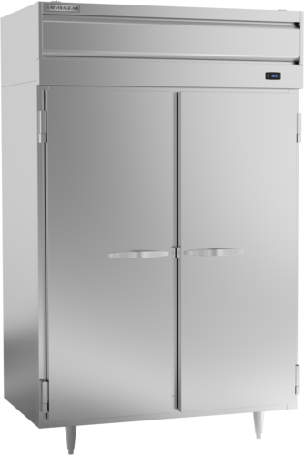 Beverage Air PF2HC-1AS Freezer Reach-In Two-Section 44.57 cu ft Solid Doors Adjustable Shelves LED Lighting