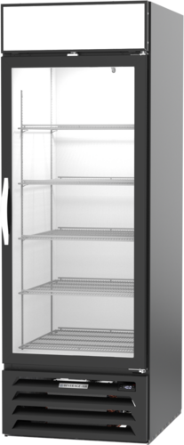 Beverage Air MMF23HC-1-B MarketMax Freezer Merchandiser One Section Triple Pane Glass Door 23 Cu Ft Capacity