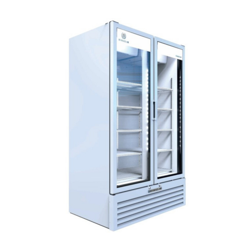 Beverage Air MT49-1W Marketeer Series Refrigerated Merchandiser Two Section 37.42 cu ft Capacity with Glass Doors
