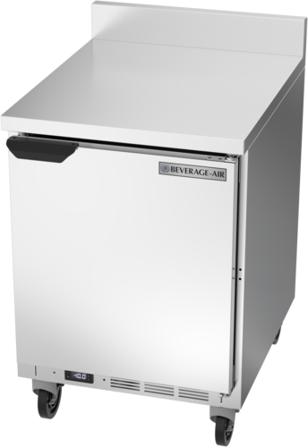 Beverage Air WTF24AHC-FIP Worktop Freezer 24 Inch One Section 49 Cu Ft Solid Door Stainless Steel