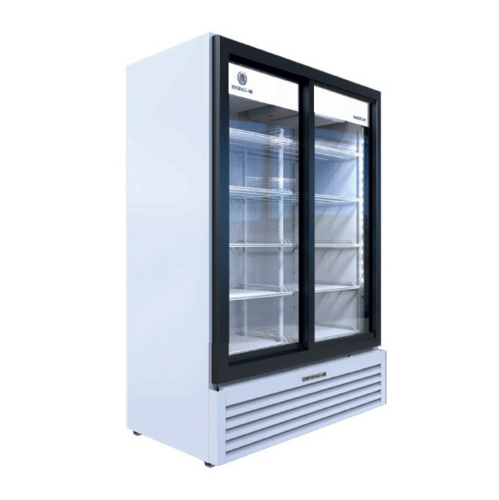 Beverage Air MT53-1-SDW Marketeer Series Refrigerated Merchandiser Two Section Sliding Glass Doors 41.66 Cu Ft Capacity