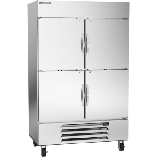 Beverage Air HBR49HC-1-HS Horizon Series Refrigerator Two Section 46.15 cu ft Capacity Solid Half Doors