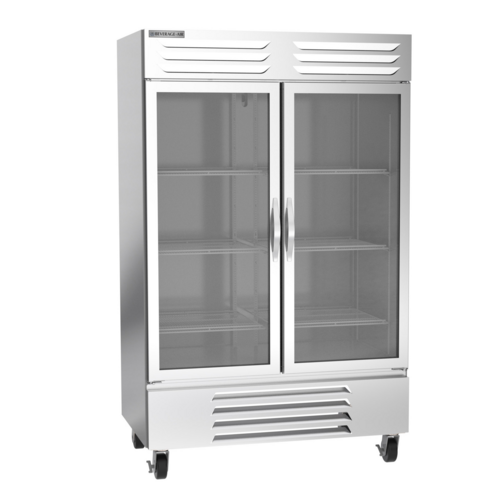 Beverage Air FB49HC-1G Vista Freezer Reach-In Two-Section 52W 84-1/4H 46.2 cu ft Electronic Control Glass Doors