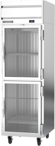 Beverage Air HRPS1HC-1HG Horizon Series Refrigerator Reach In One Section 22.28 cu ft Stainless Steel 2 Glass Doors