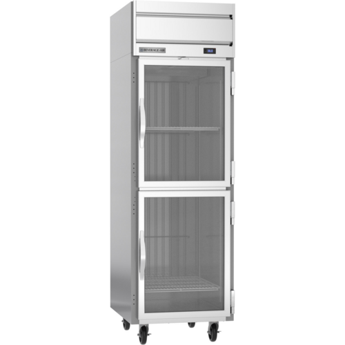 Beverage Air HR1HC-1HG Horizon Series Refrigerator Reach In One Section 22.28 Cu Ft with Glass Doors and LED Lighting