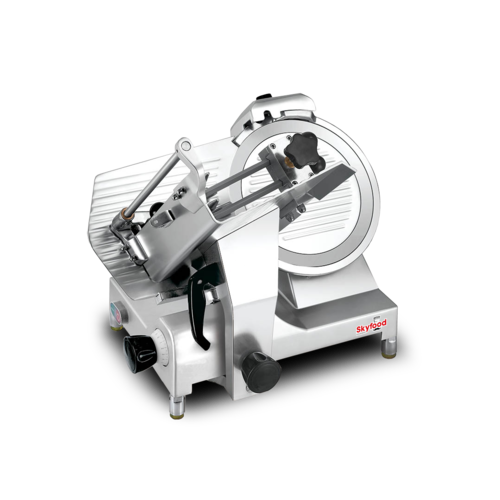 Skyfood Equipment 312EC1 Heavy Duty 12 Inch Manual Slicer Full Size Gravity Feed with 1/2 Inch Thickness Stainless Steel Blade