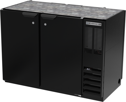 Beverage Air BB48HC1PTB Refrigerated Pass-Thru Back Bar Refrigerator 48W 34H 136 cu ft Capacity Solid Doors