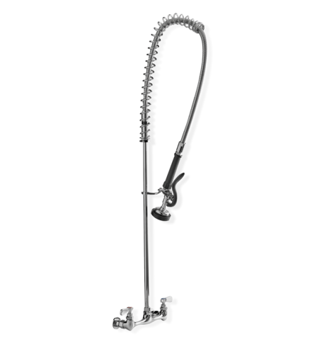 Steel Works SWPRSM-W8-HDLL Pre-Rinse Faucet Assembly, Mini