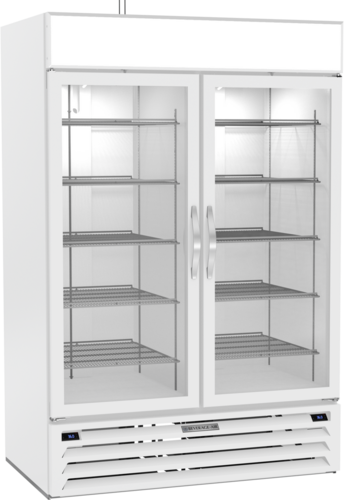 Beverage Air MMRR49HC-1-A-WW MarketMax Dual Temp Merchandiser Reach In Two Section 52W 21 Cu Ft Capacity