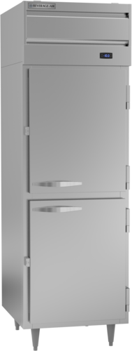 Beverage Air PF1HC-1AHS Freezer Reach-In One-Section 21.01 cu ft Solid Half Doors Adjustable Shelves LED Lighting