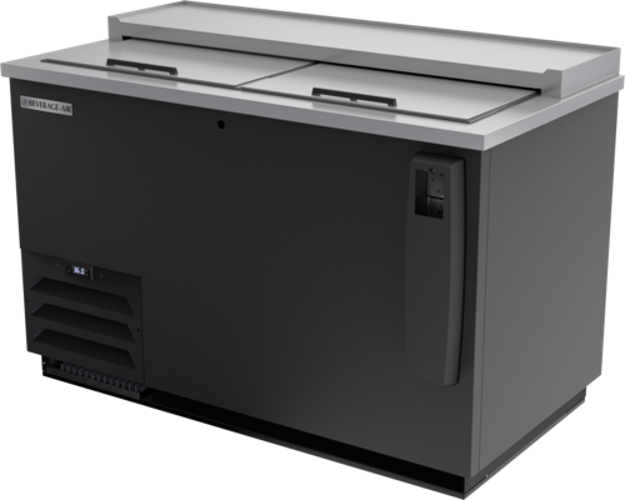 Beverage Air DW49HC-B Bottle Cooler Flat Top 50W x 26D x 33H 13.7 cu ft Self Contained Refrigeration System