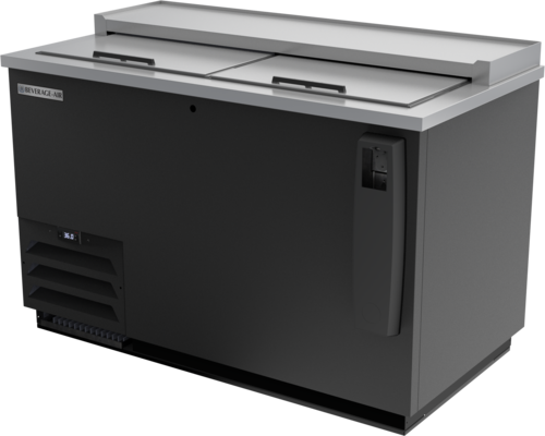 Beverage Air DW49HC-B Bottle Cooler Flat Top 50W x 26D x 33H 13.7 cu ft Self Contained Refrigeration System