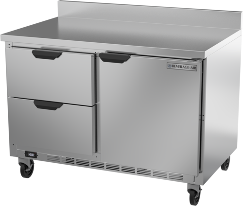 Beverage Air WTFD48AHC2FIP Worktop Freezer 48 inch Two Section 11 cu ft Stainless Steel Made in USA