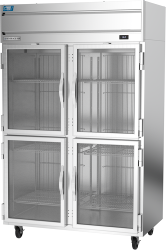 Beverage Air CT2HC-1HG Cross Temp Convertible Refrigerator Freezer Two Section 45.2 Cu Ft Capacity with Glass Doors