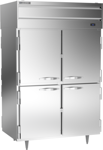 Beverage Air PH2-1HS-PT Warming Cabinet Pass-Thru Two-Section 43.3 cu ft with 8 Half Height Doors