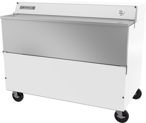 Beverage Air SMF58HC1W02 School Milk Cooler 58W Forced Air 24 cu ft Auto Defrost White Exterior Stainless Steel Interior