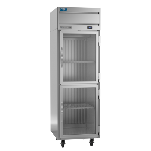 Beverage Air CT1HC-1HG Cross Temp Convertible Refrigerator Freezer One Section 23.1 Cu Ft Capacity Glass Doors