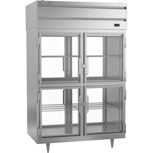 Beverage Air PFD2HC-1BHG Freezer Pass-Thru Two-Section 48.66 cu ft Top-Mounted Refrigeration Glass Doors