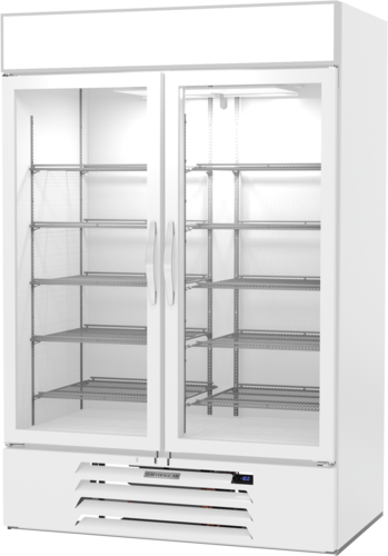 Beverage Air MMF49HC-1-W-IQ MarketMax Freezer Merchandiser Two Section Reach In 46.2 Cu Ft Capacity