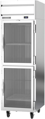 Beverage Air HFP1HC-1HG Horizon Series Freezer Reach In One Section 21 Cu Ft Half Glass Doors Adjustable Shelves
