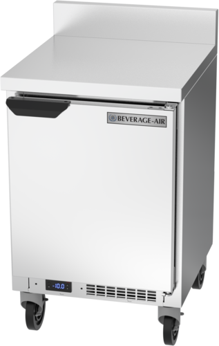 Beverage Air WTF20HC-FIP Worktop Freezer 20 Inch One Section 2.27 Cu Ft Solid Door Stainless Steel