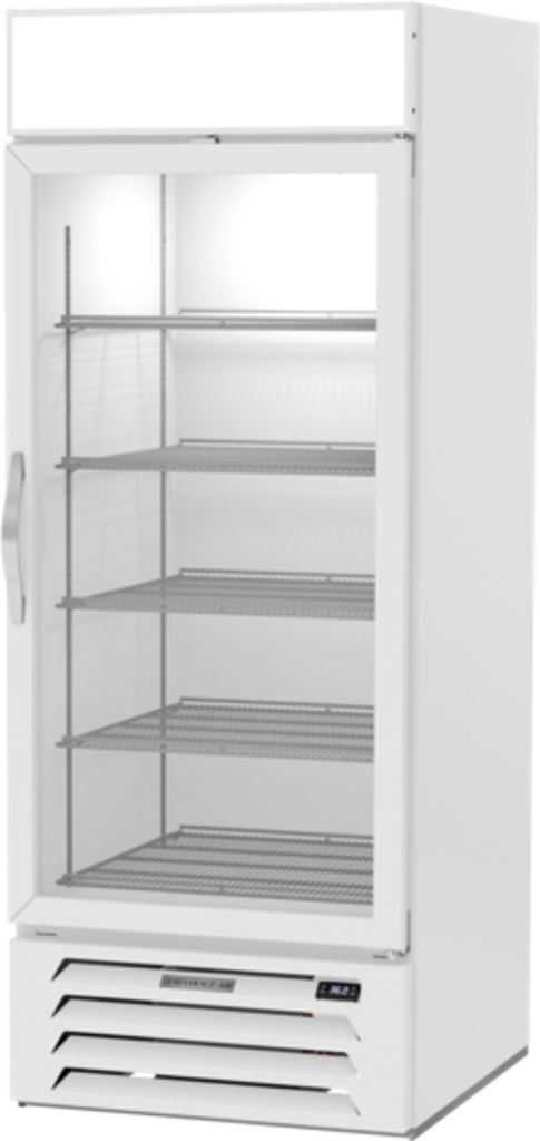 Beverage Air MMR27HC-1-W-WINE MarketMax Wine Merchandiser 30 inch Reach In One Section with Glass Door and LED Lighting