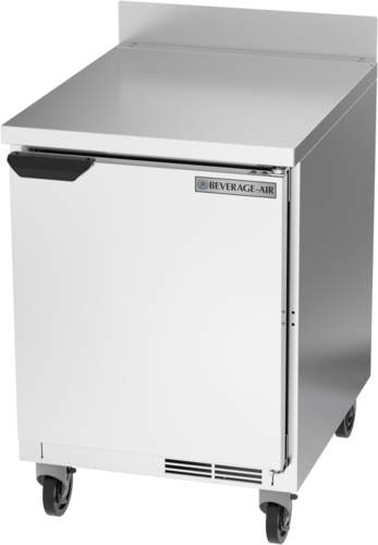 Beverage Air WTR24AHC Worktop Refrigerator One Section 24 Inch 5.16 Cu Ft Solid Door Stainless Steel