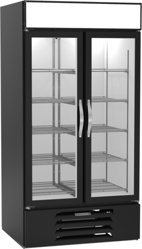 Beverage Air MMF35HC-1-B MarketMax Freezer Merchandiser Two Section 39.5W 78.1H 35.08 cu ft Capacity