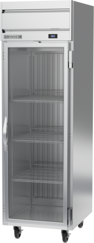 Beverage Air HRPS1HC-1G Horizon Series Refrigerator Reach In One Section 22.28 cu ft Right Hand Hinged Glass Door