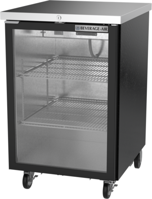 Beverage Air BB24HC1GB Refrigerated Back Bar Storage Cabinet 24 Inch One Section 766 Cu Ft Glass Door