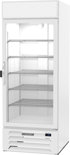 Beverage Air MMF27HC-1-W-IQ MarketMax Freezer Merchandiser One Section Double Pane Glass Door 2597 Cu Ft Capacity