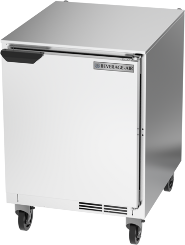 Beverage Air UCR24AHC Undercounter Refrigerator 24 inch 5.16 cu ft Stainless Steel One Section with Door and Shelves