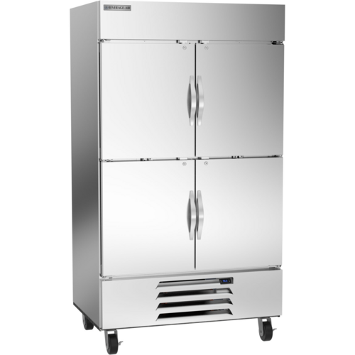 Beverage Air HBR44HC-1-HS Horizon Series Refrigerator Two Section 40.2 cu ft Capacity Stainless Steel