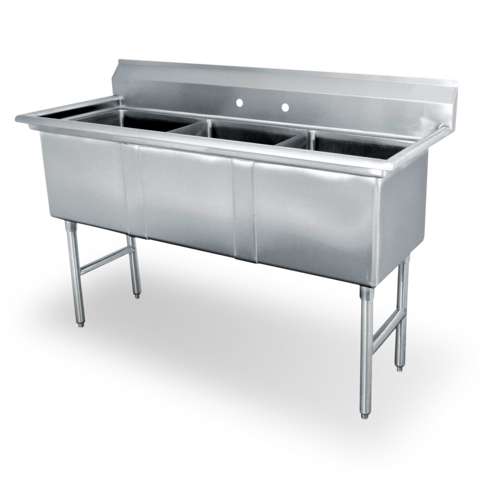 Steel Works SWS3C162012-318 Sink, (3) Three Compartment