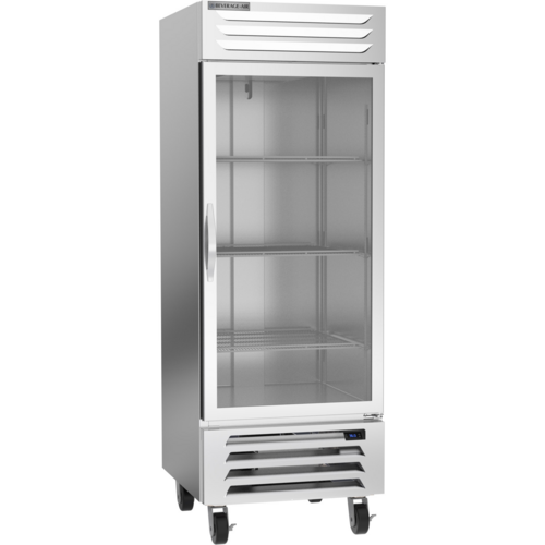 Beverage Air RB27HC-1G Vista Refrigerator Reach-In One-Section 25.97 cu ft Adjustable Shelves Glass Door LED Lighting