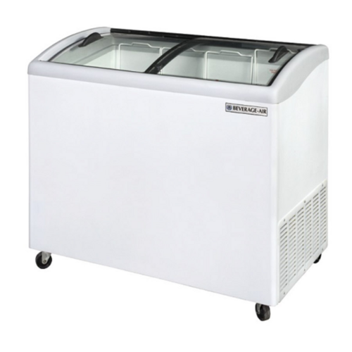 Beverage Air NC43HC-1-W Novelty Case 42-5/7 inch Wide 10.3 cu ft Capacity Angled Top Design with Glass Lids
