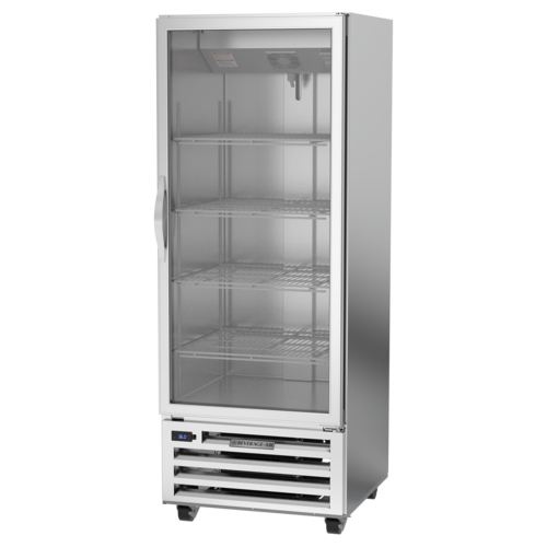 Beverage Air RI18HC-G Reach-in Refrigerator 16.85 cu ft One Section Glass Door Adjustable Shelves LED Lighting