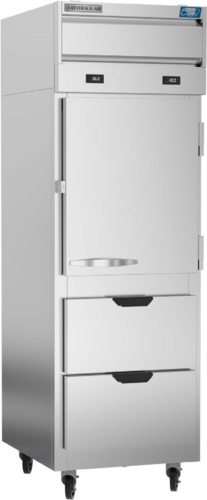 Beverage Air CT12-12HC-1HSD Cross Temp Convertible Refrigerator Freezer Reach In One Section 9 Cu Ft Capacity